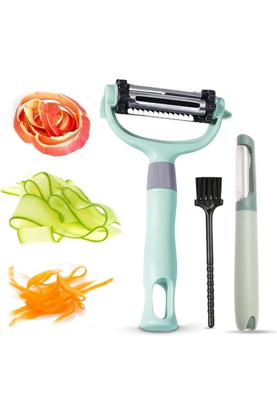 Generic 3-in-1 Vegetable Peeler with Julienne Blade, I and Y Shape, Ergonomic...