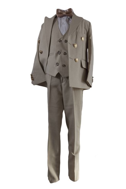 Generic Brand Costum elegant baieti, HTEB 112, culoare crem