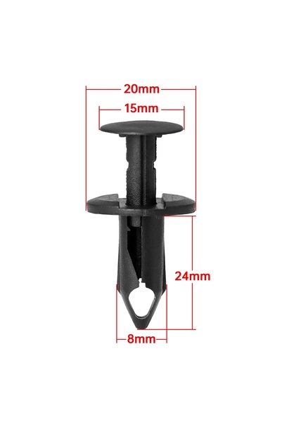 Choice 8mm-50pcs 50pcs 8mm Auto Fasteners Rivets Clips Car Bumper Door Panel ...
