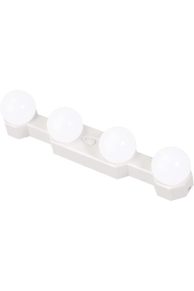 Generic مرآة مكياج محمولة بإضاءة LED لاسلكية مع إمكانية ضبط درجة السطوع ودرجة...