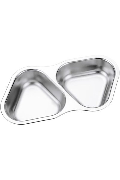 Arabest 2 Pack Soy Sauce Dish, Stainless Steel Dual Dipping Sauce Cups, Sauce...
