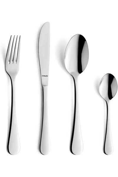 Generic طقم أدوات مائدة إيلارا من 24 قطعة باللون الفضي