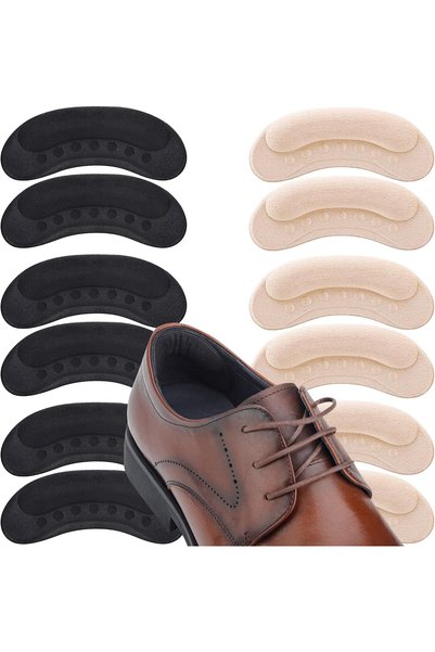 Generic Heel Cushion Pads for Loose Shoes, 6 Pairs Anti Slip Heel Grip Insert...