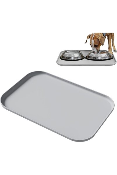 Generic Dog Feeding Mat, Raised Edge Silicone Pet Food Mat, Non-Slip Waterpro...