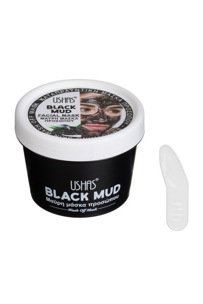 Ushas Mască de Față Black Mud 88 g – Efect Calmător, Aplicare 15–20 Minute și...