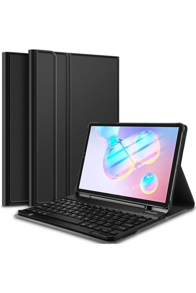 Generic حافظة رفيعة مع لوحة مفاتيح لاسلكية قابلة للفصل لجهاز Samsung Galaxy T...