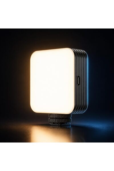 Generic ضوء سيلفي للهاتف والكاميرا، إضاءة LED محمولة قابلة لإعادة الشحن، مع 3...
