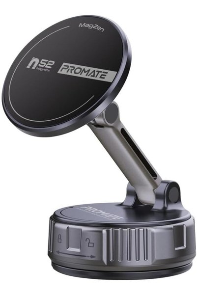 Promate MagZen Magnetic Car Phone Holder compatible with MagSafe | N52 Magnet...