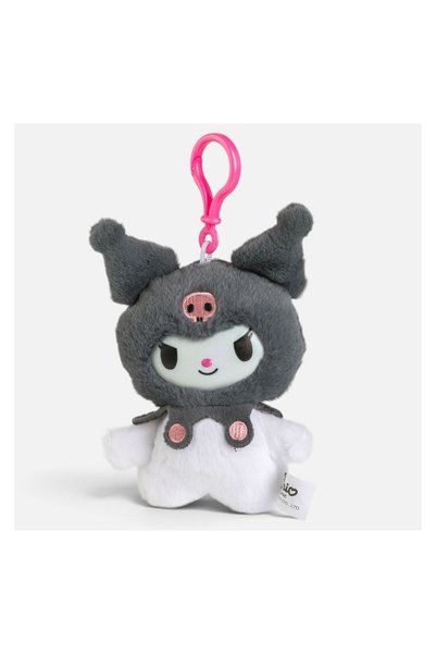 SANRIO Figurina de Plus Kuromi Gri cu Clama 18cm