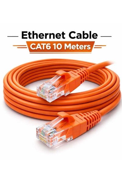 FUJISHKA كابل إيثرنت CAT6 بطول 10 متر - كابل شبكة جيجابت LAN RJ45 للراوتر وال...