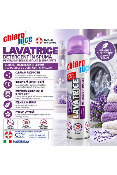 chiaro luce Detergent pentru mașina de spălat – Lavandă și Vetiver 300ml