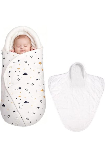 Generic Baby Swaddle Wrap, U-Shaped Head Protecting Sleeping Bag, Soft Warm S...