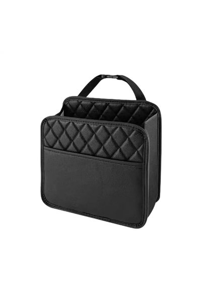 Choice Black Car Multifunctional Storage Box Folding Leather Storage Bag for ...