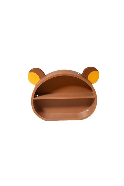 Miniso منظم تخزين مكتبي على شكل دب كرتوني لطيف بتصميم أذن دب، رف تخزين مزدوج ...