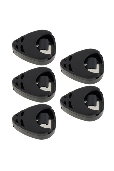 Choice 5pcs only holder Black Plastic Stick on Guitar Pick Holder for Acousti...