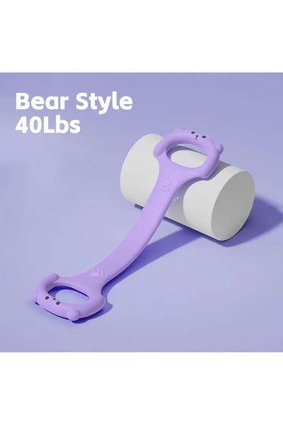 Choice Bear Purple Women's Back Opening Shoulders Exercise Resistance Band 8-...