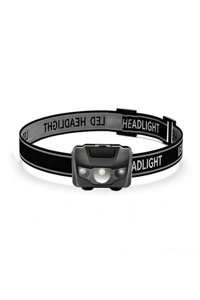 Choice 3W Powerfull Mini Headlamp White Red Light LED Headlight 4-Mode Waterp...