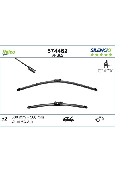 VALEO Λεπίδα υαλοκαθαριστήρα 574462