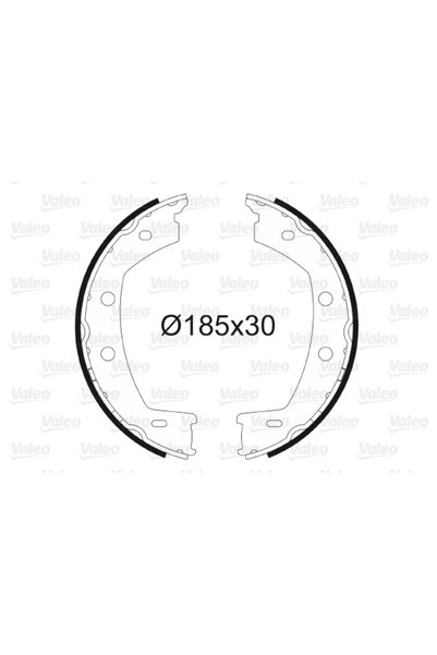 VALEO Set saboti frana, frana de mana 564198
