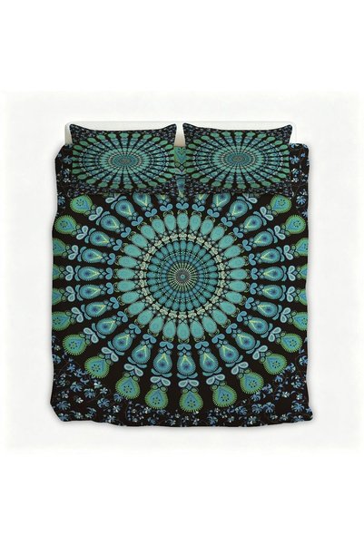 Generic Cozy Flannel Printed Bedding Set 3Pcs, Lightweight Warm Duvet Cover S...