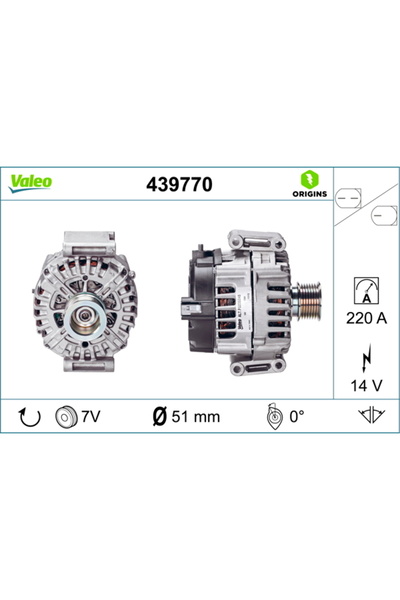 VALEO Γεννήτρια / εναλλάκτης 439770