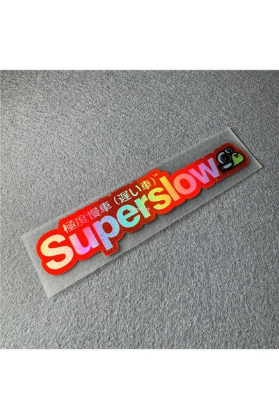 Choice 13cm 3cm B red laser Japanese Superslow Snail Motorcycle Sticker Car S...