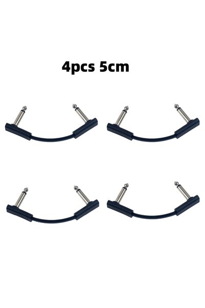 Choice TS 4PCS 5CM Miwayer 4Pcs Mono TS Flat Patch Cord, 5-50cm Right Angle P...