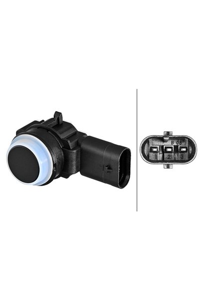 Hella Αισθητήρας, υποβοήθηση στάθμευσης 6PX 358 270-451
