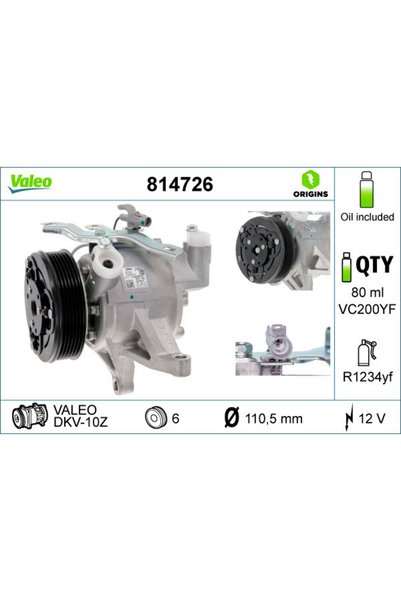 VALEO Compresor, climatizare 814726