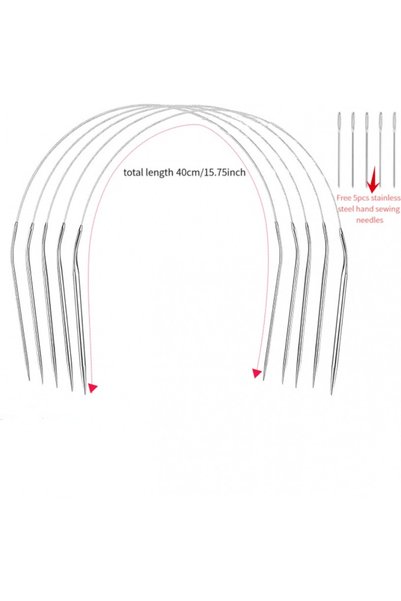 Choice 40cm Circular Knitting Needle Set, Includes 2.5/3.5/4.5/5.5/6.5mm, Pai...