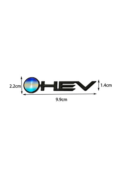 Choice شعار HEV معدني أسود-A لسيارات تويوتا كامري وكورولا وهايلاندر وبريوس وي...