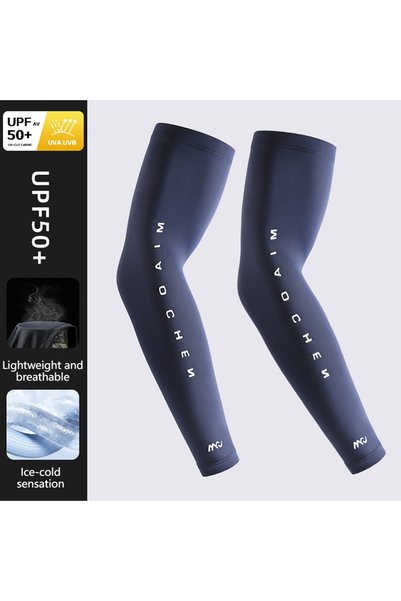 Choice M Blue GTUBIKE Summer Breathable Ice Silk Bicycle Sleeves Sun UV Prote...