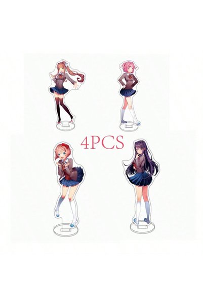 Choice M WHITE Heartbeat Literature Club Acrylic Stand Figure 12cm, Cute Anim...