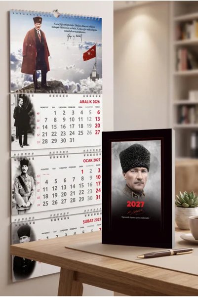 HalkKitabevi 2027 Sakarya Gemici Duvar Takvimi ve Komutan Atatürk Ajanda
