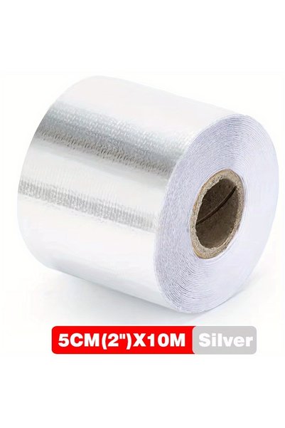 Choice Silver Automotive Engine Intake Pipe Turbine Insulation Aluminum Foil ...