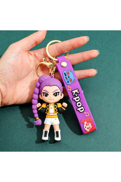 Hasbro سلسلة مفاتيح ثلاثية الأبعاد مطبوعة بتصميم أنمي وشخصيات KPOP من فيلم صا...