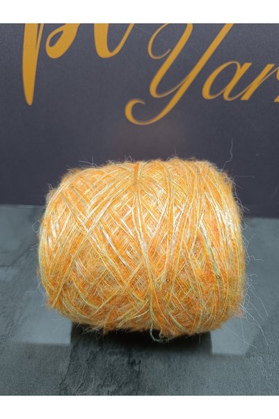 Pİ Yarn Moher-Merserized-Pullover Yarn Mixed with Cotton Content Hand Knittin...