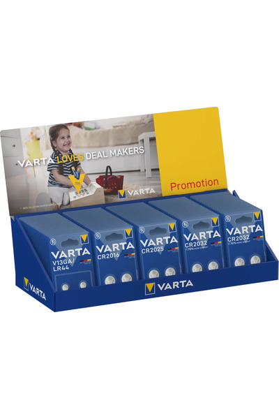 Varta Stand echipat cu microbaterii - 100 bucati 93769112821
