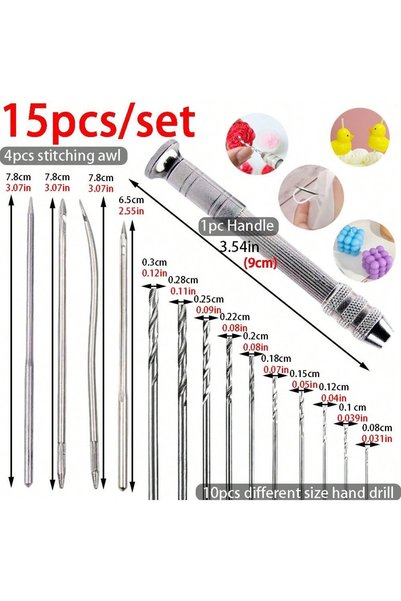Choice 15pcs set 15pcs/set Suitable for Candle Wick Punching Tool Plaster Res...