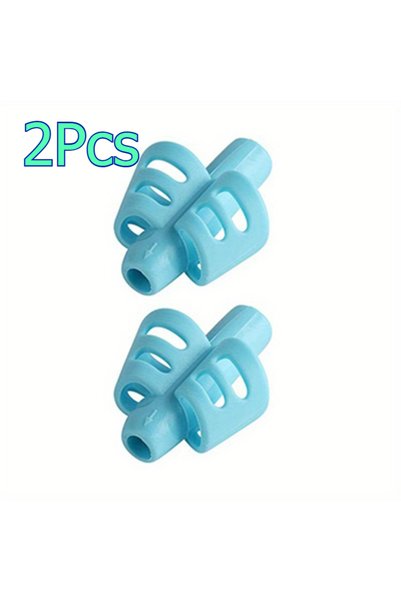 Choice Blue 2-8Pcs Silicone Pencil Grips for Kids, Two Finger Writing Grip Tr...
