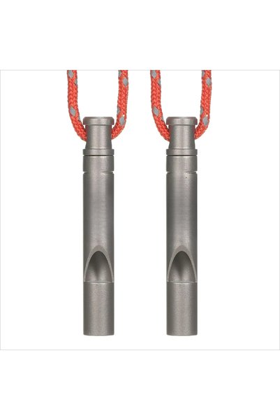 Choice 2PSC TOMSHOO Titanium Emergency Whistle with Cord Outdoor Survival Whi...
