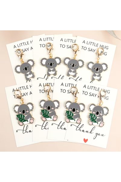 Choice 8Pcs 8 Simple and Cute Koala Keychains, Perfect for Giving to Friends ...