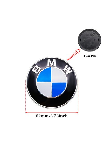 Choice شعار سيارة BMW أزرق وأبيض مقاس 82 مم، 7 قطع، 45 مم، 56 مم، 68 مم، 74 م...
