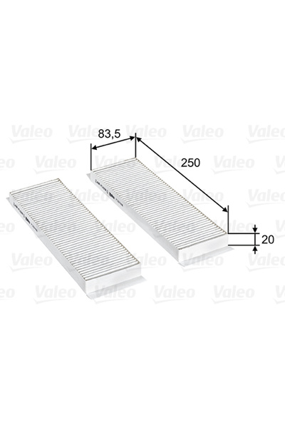 VALEO Филтър, въздух в пътническия отсек 715748