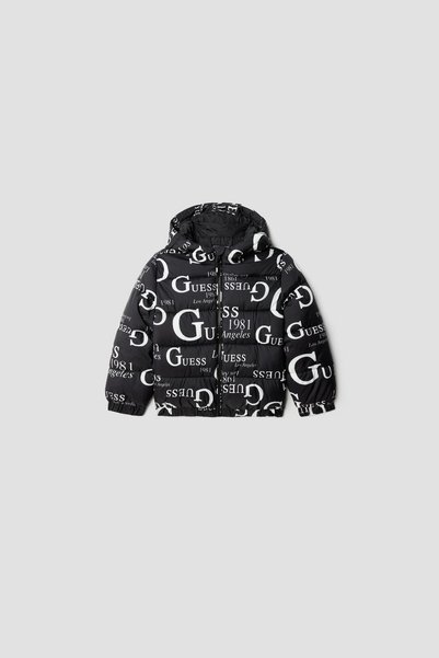 Guess Boy's Black Coat