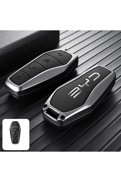 Choice حافظة مفاتيح سيارة سوداء KKBYD-B لسيارات BYD Seal U و Atto 3 و King، و...