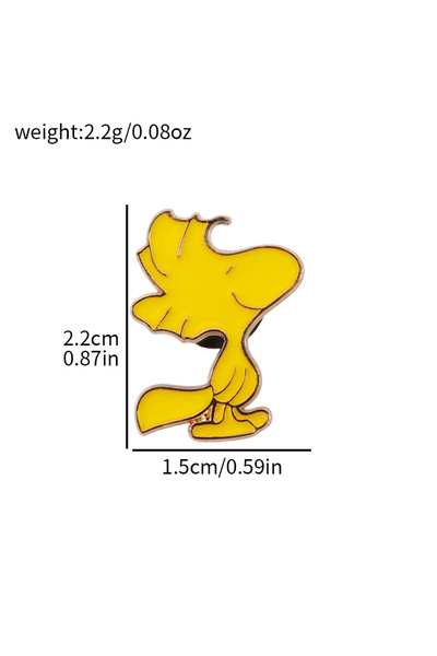 BANDAI XZ2328-1 Cute cartoon puppy enamel brooch Peanuts comic dog Backpack c...