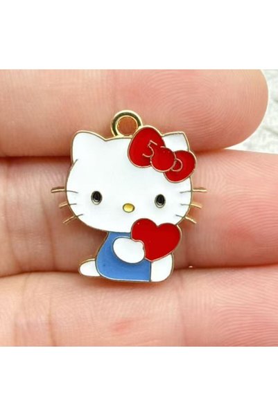 Choice black 10pcs Cartoon Enamel Couple Cat Charms Cute Metal Animal Cats Pe...