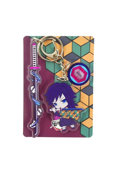 BANDAI MDD-C Demon Slayer Acrylic Keychain Muichirou Tanjirou Cartoon Pendant...