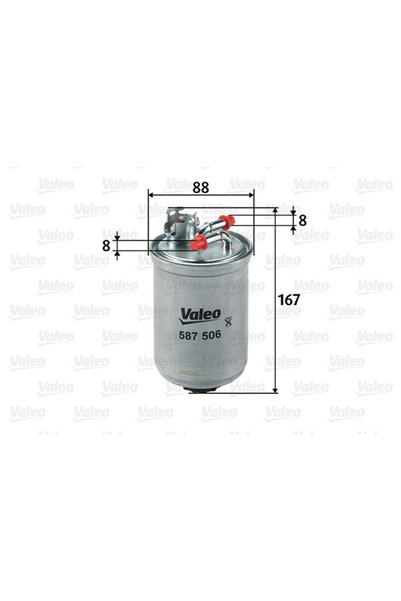 VALEO Горивен филтър 587506